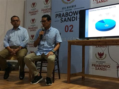 Dana Kampanye Prabowo-Sandiaga Rp31,7 Miliar