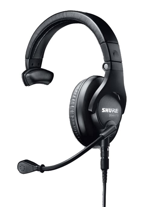 SHURE BRH441M HEADSET Single ear, 300 ohms, 200 ohm dynamic mic ...