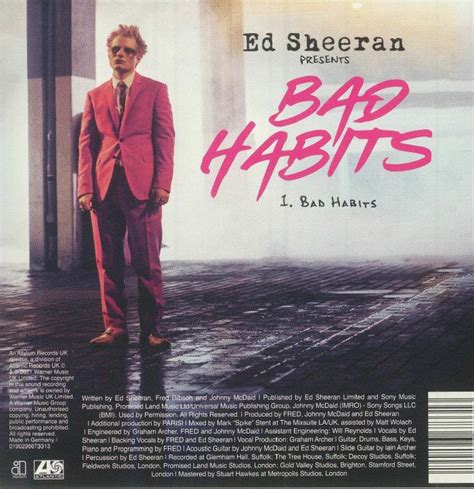 Ed SHEERAN - Bad Habits CD at Juno Records.