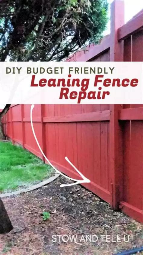 Fix a Leaning Fence Post the Easy Way!! | Stow&TellU | Fence post ...