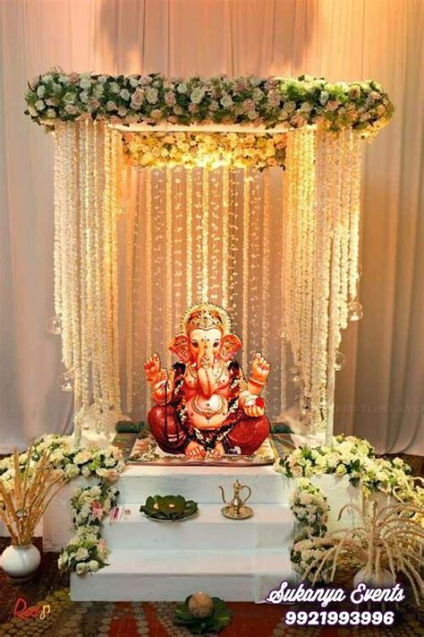 Handcrafted Eco-Friendly Ganpati Decoration Online | Nandini Events ...