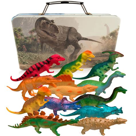 Dinosaur Toys for Boys and Girls with Storage Box - 12 Large 6 Inch To – 3 Bees and Me