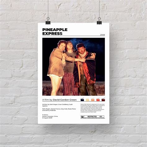 Pineapple Express Minimalist Movie Poster – Aesthetic Wall Decor