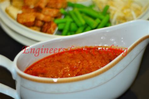 Engineers Love Cooking: KUAH KACANG PECAL / PEANUT SAUCE - PECAL