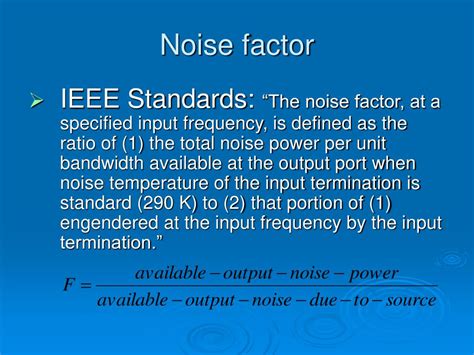 PPT - Noise Figure, Noise Factor and Sensitivity PowerPoint ...