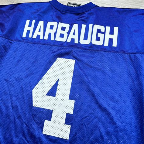 Vintage Y2K Jim Harbaugh Colts Jersey Good... - Depop