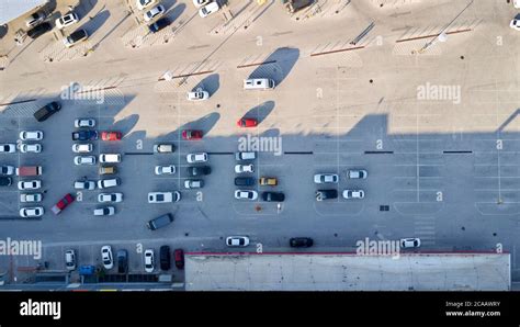 Aerial view of car parking lot Stock Photo - Alamy