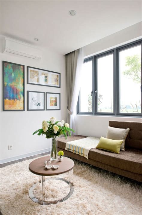 Semi detached house in Vietnam showcasing warm interior design