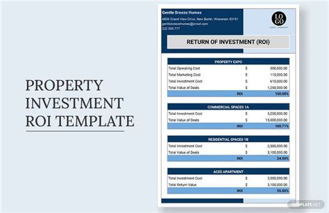 Project ROI Template in Excel, Google Sheets - Download | Template.net