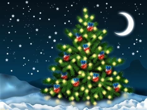 Download Christmas Ornaments Star Starry Sky Night Crescent Light ...
