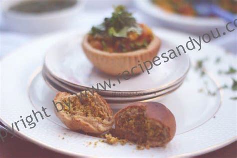 Litti Chokha Katoris- Oven Baked Recipe | Recipesandyou