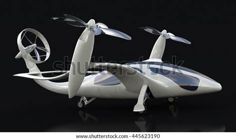 Personal Air Vehicle Flying Car Future Stock Illustration 445623190