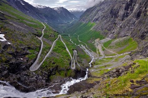 The winding Trollstigen mountain road in Rauma, Norway. (med bilder) | Norge