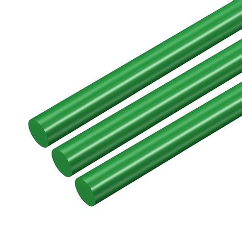 (POM)Plastic Round Rod,Polyoxymethylene Rods,10mm Dia 50cm Length Green ...