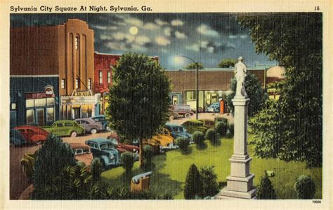 Night Scene Postcards - Downtown Macon, GA by Yesterdays-Paper on ...