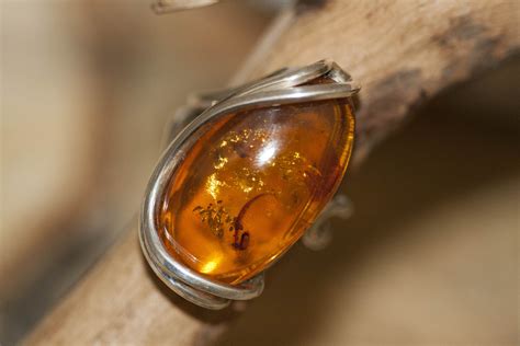 Baltic amber ring. Large, Baltic amber & sterling silver, unique ring ...