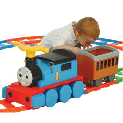 THOMAS & FRIENDS BATTERY OPERATED RIDE ON AND 22 PIECE TRACK KIDS TRAIN ...