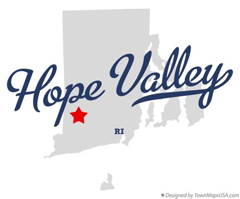 Map of Hope Valley, RI, Rhode Island