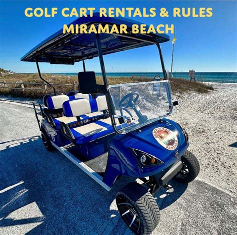 Golf Cart Rules in Miramar Beach Beach Condos in Destin