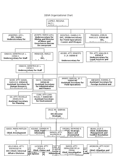 DENR Organizational Chart | Business | Politics