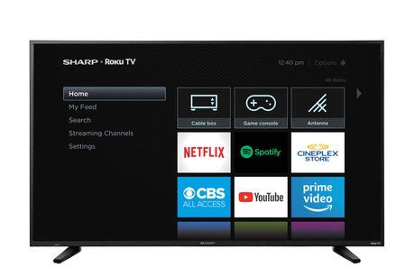 Sharp 58" Class 4K Ultra HD HDR LED Roku Smart TV (R6003) - Walmart.ca