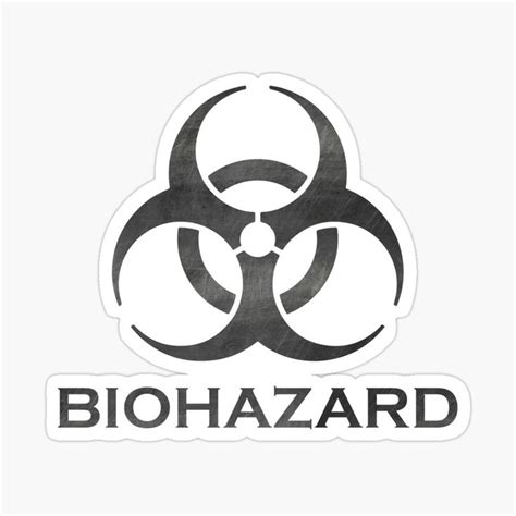 "BIOHAZARD" Sticker for Sale by Francesko221 | Biohazard, Stickers, Prints