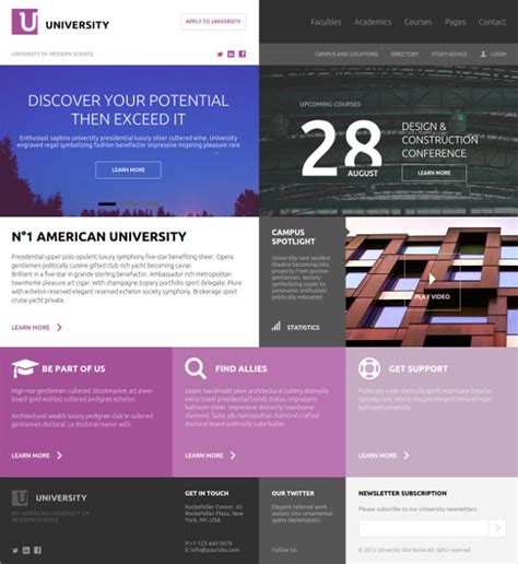 41+ College Website Themes & Templates | Free & Premium Templates