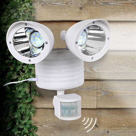 22 LED Dual Security Detector Solar Spot Light Motion Sensor Outdoor Floodlight Yard Light on ...