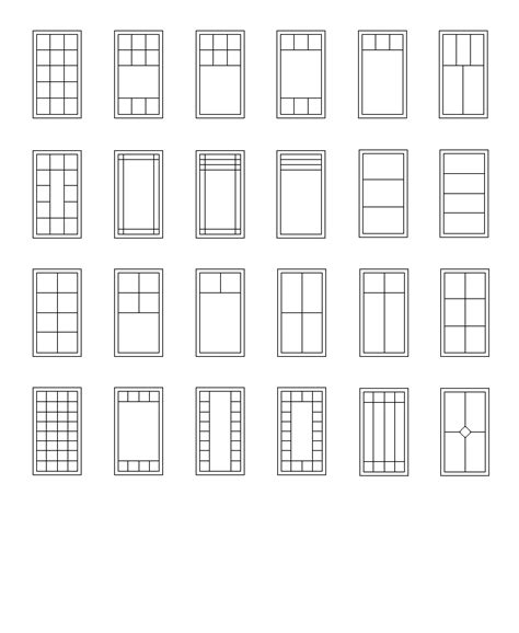 Casement Window Grille Patterns