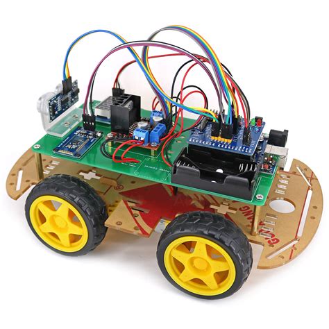 4WD Smart Robot Car Kit with Installation Tutorial & Demo Code for Ard ...