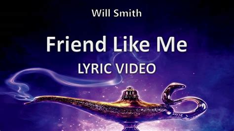 Will Smith "Friend Like Me" ALADDIN 2019 || Lyric Video - YouTube Music