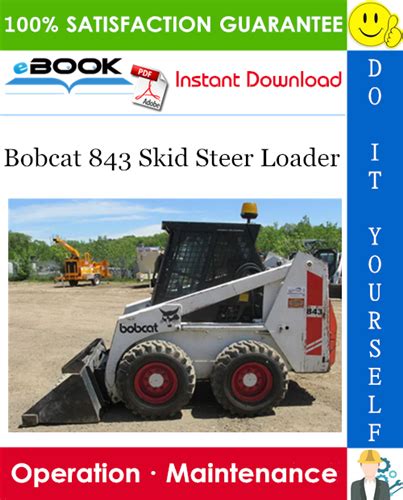 Bobcat 843 Skid Steer Loader Operation & Maintenance Manual – PDF Download