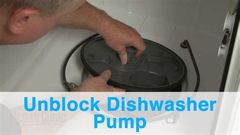 How to Unblock Dishwasher Pump? | Fix Clogged Dishwasher - YouTube