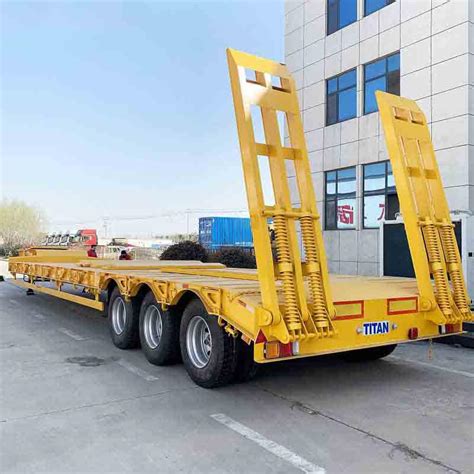 A Low Bed Semi Truck Trailer- 2/3/4 Axle 30-150 Tons Lowbed