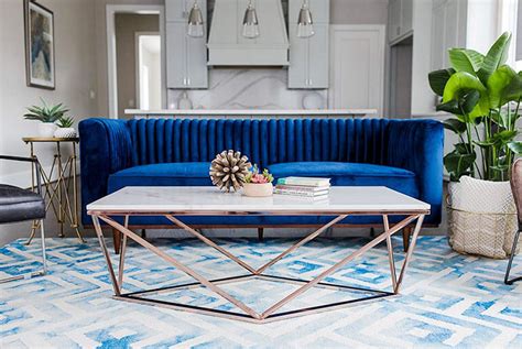 What Color Coffee Table with a Blue Couch? - Juniper Studio