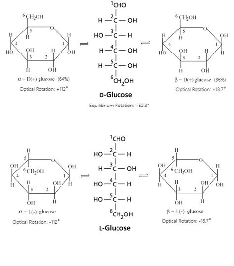 Alpha And Beta Glucose Ring Structure