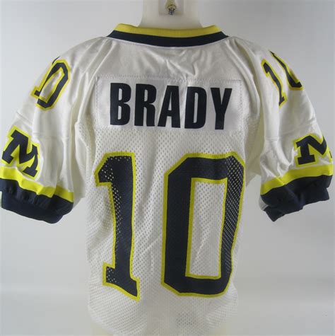 Lot Detail - Tom Brady 1998-99 University of Michigan Jersey w/No Use