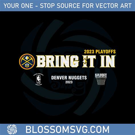 Denver Nuggets Bring It In 2023 NBA Playoffs SVG Cutting Files