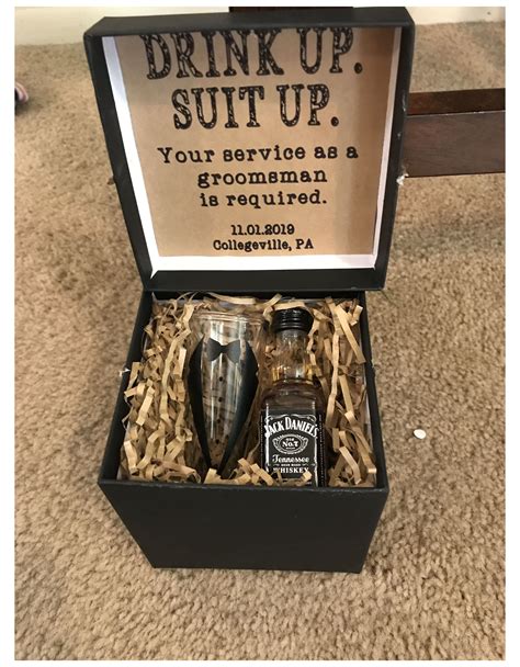 Suit Up Groomsmen Box #cheap #groomsmen #gifts #cheapgroomsmengifts Cheap Groomsmen Gifts ...
