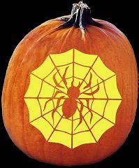 Spider Stencils For A Pumpkin