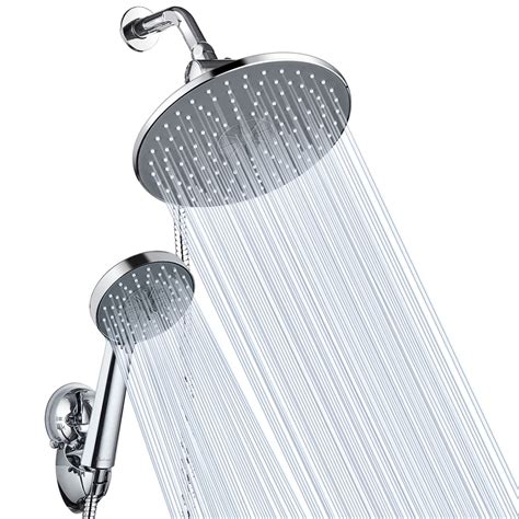 Shower Head Combo Adjustable Rainfall Shower Head/Handheld Shower Combo ...