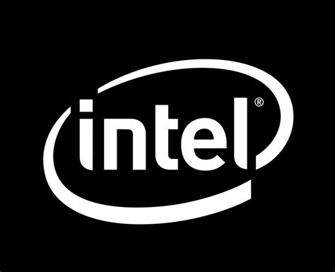 Intel Brand Logo Symbol White Design Software Computer Vector ...