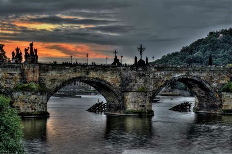 Sunset On Charles Bridge Photograph by Hany J - Fine Art America