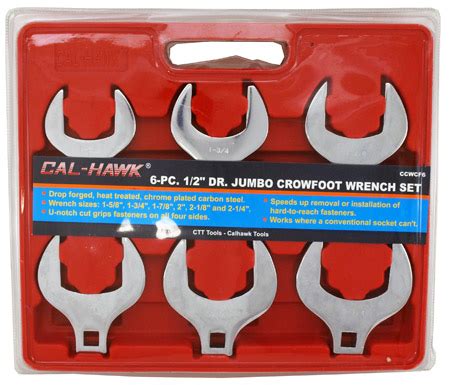 6-pc. 1/2" Drive Jumbo Crowfoot Wrench Set