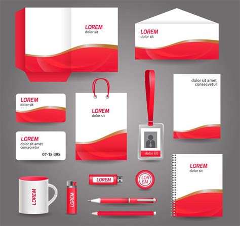 Red And White Simple Vi Design-vi Design Vector Graph-free Vector Free Download