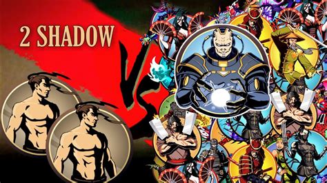 Shadow Fight 2 2 Shadow vs All Bosses - YouTube