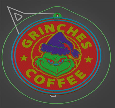 Ornament - Grinch Coffee by Jason M. | Download free STL model ...