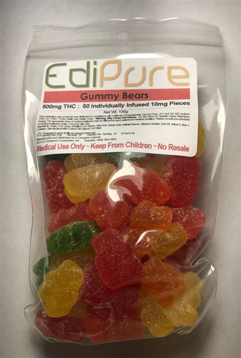 Gummy Bear Edible | Hybrid | 500mg Marijuana Edible