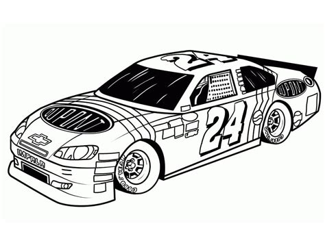 Nascar Coloring Page