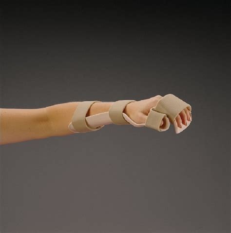 Resting Pan Mitt Splint with Strapping - FREE Shipping